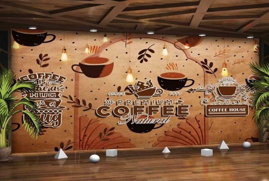 3D Restaurant and Cafe Wallpaper Dealers in chennai